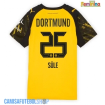 Camisa de time de futebol Borussia Dortmund Niklas Sule #25 Replicas 1º Equipamento Feminina 2025-26 Manga Curta